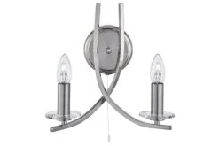 Ascona Satin Silver Wall Light