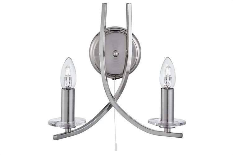 Ascona Satin Silver Wall Light