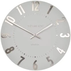 Thomas Kent Silver Cloud Wall Clock