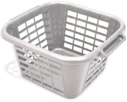 Addis 505977 24L Square Metallic Laundry Basket