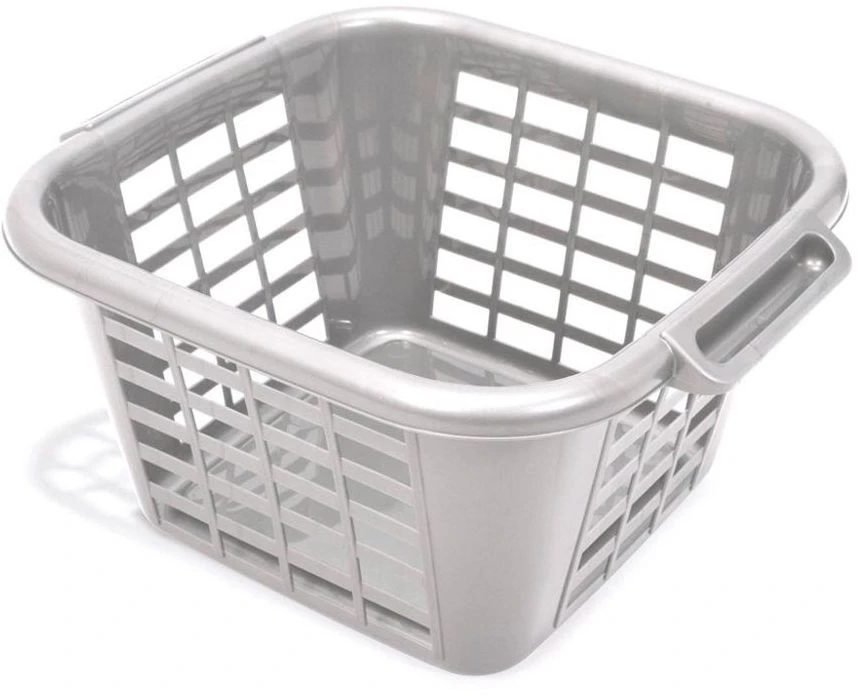 Addis 505977 24L Square Metallic Laundry Basket