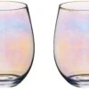 Barcraft Lustre Glass Tumblers Set Of 2 600ml
