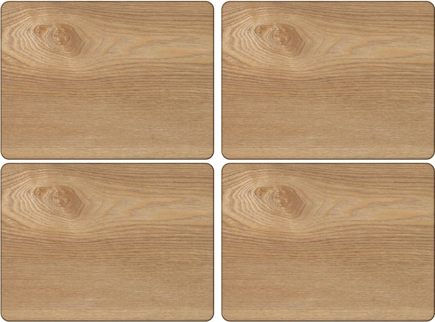 Creative Tops Oak Veneer Placemats Set Of 4