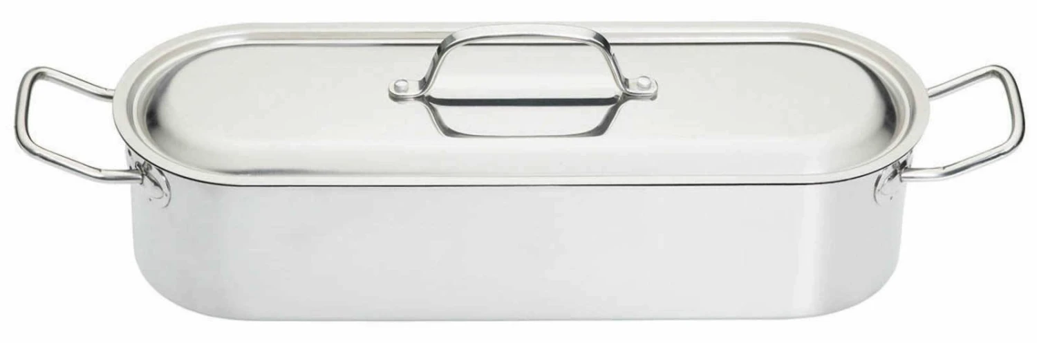 KitchenCraft Stainless Steel Fish Poacher 45cm