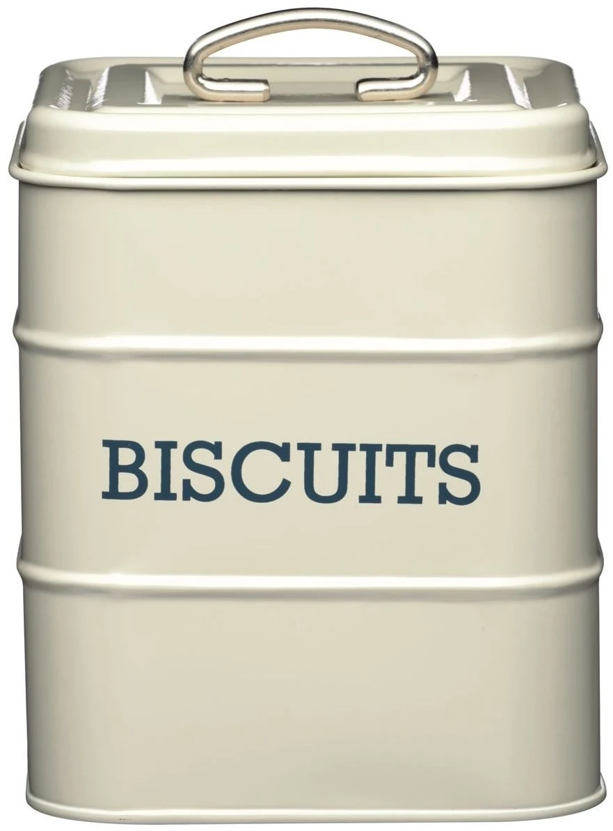 Living Nostalgia Biscuit Storage Tin Cream