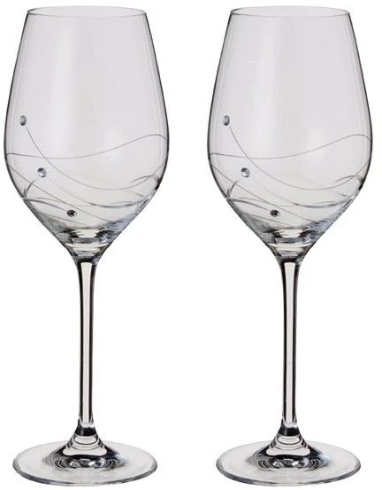 Dartington Glitz Wine Glasses Pair