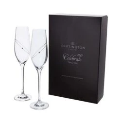 Dartington Celebration Glitz Clear Champagne Flutes