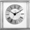 Hamilton Silver Effect Mantel Clock