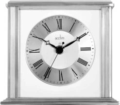 Hamilton Silver Effect Mantel Clock