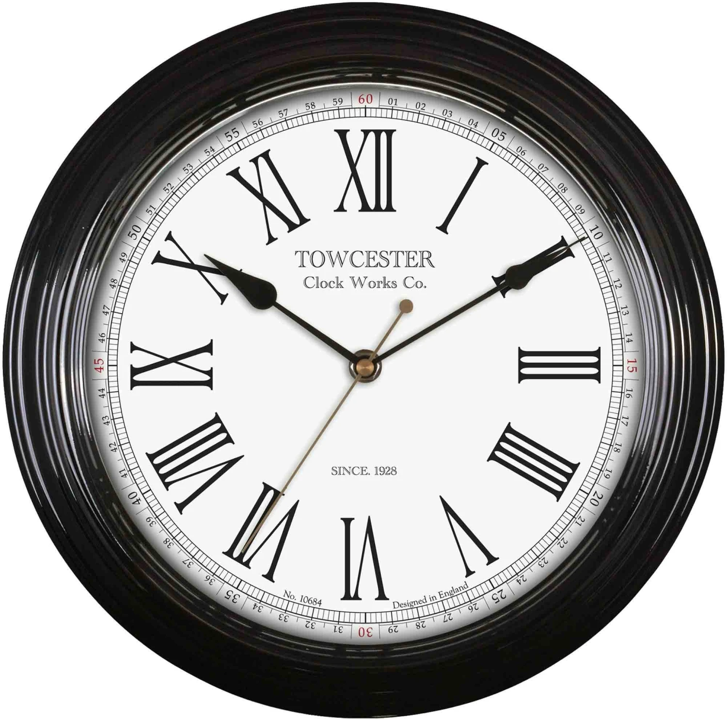 Redbourn Black Wall Clock