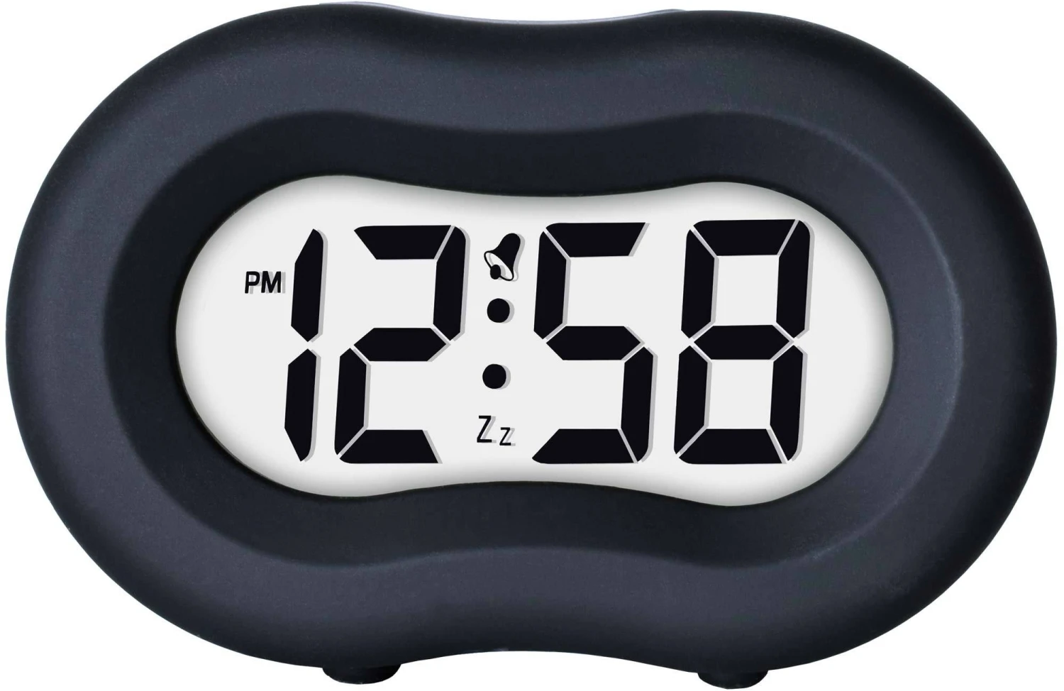 Vierra Liquorice Black Alarm Clock