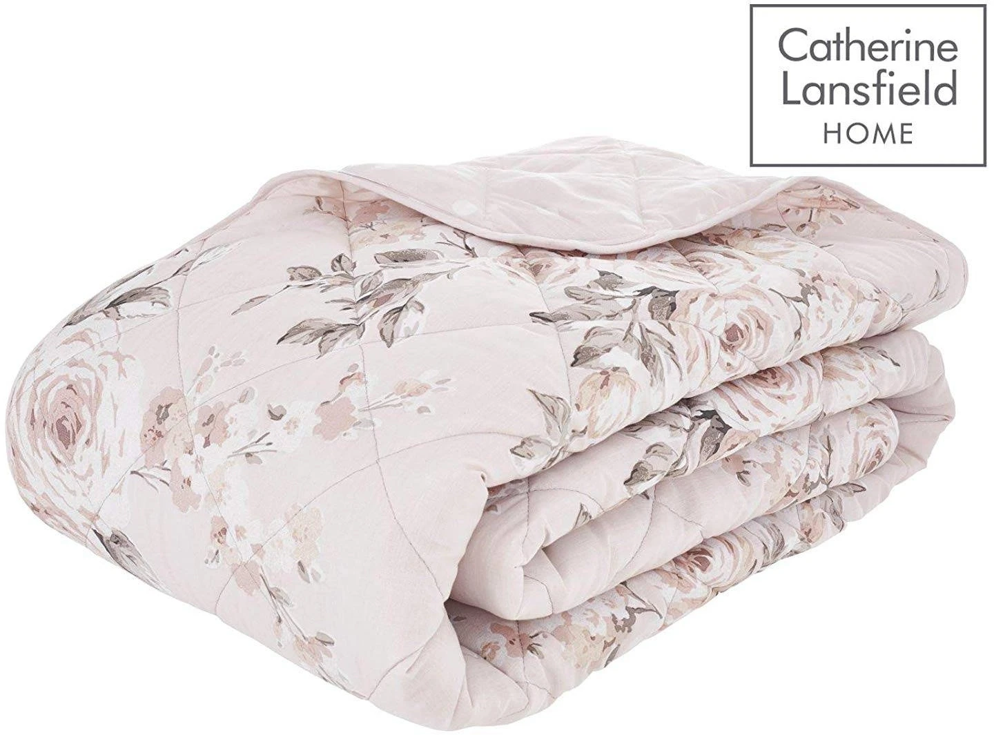 Catherine Lansfield Canterbury Blush Bedspread - Image 2