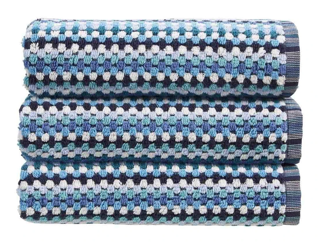 Christy Carnaby Stripe Towel Blue