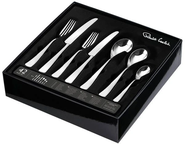Robert Welch Malvern Bright 18/10 42 Piece Cutlery Set - Image 2