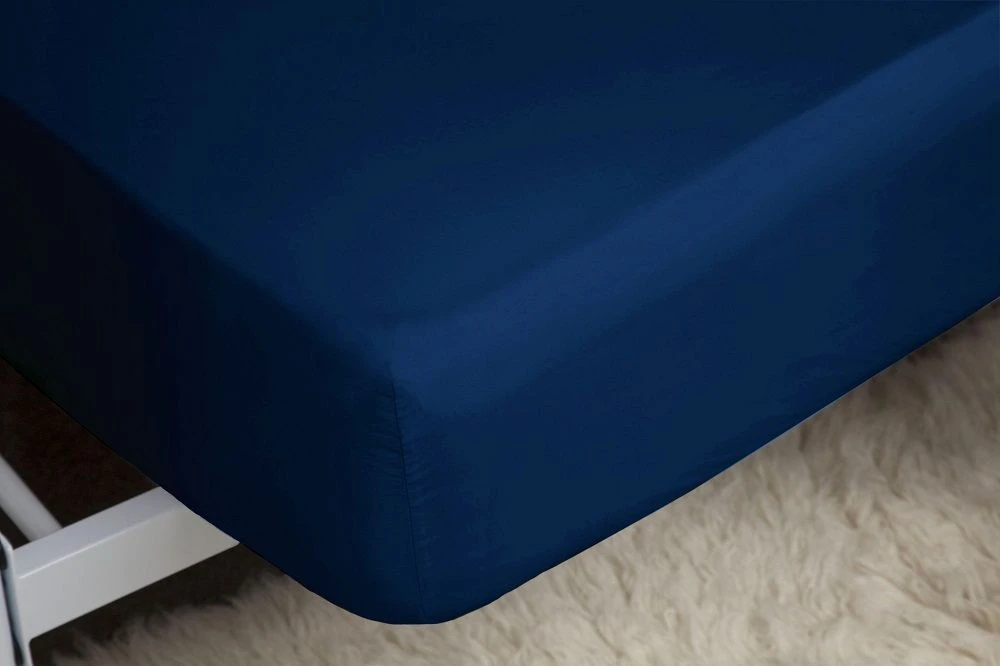 Belledorm 200 Count Fitted Sheet - Navy