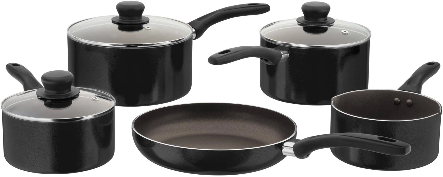 Judge Radiant 5 Piece Pan Set Black