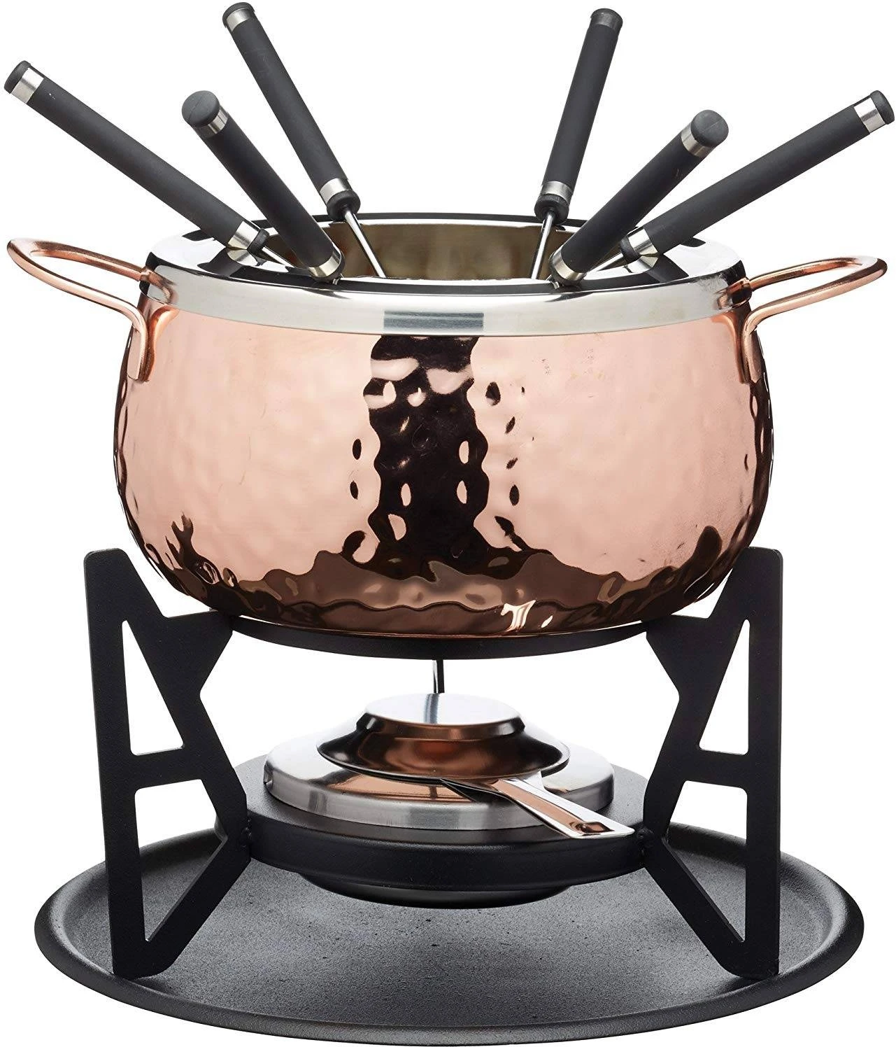 Artesa Artes Copper Finish Fondue Set