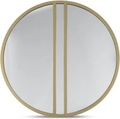 Calgary Mirror Satin Brass