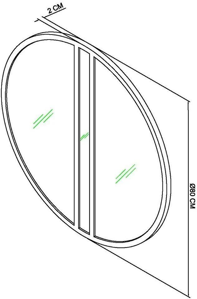 Calgary Mirror Satin Brass - Image 4