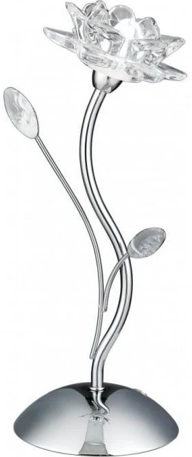 Searchlight Chrome Flower Shade Table Lamp