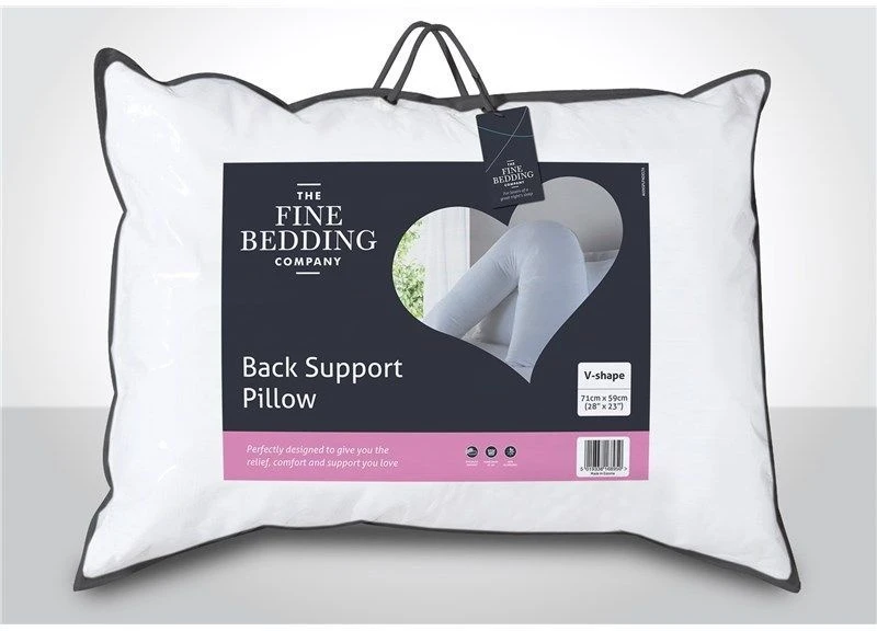 The Fine Bedding Company Back Support V-Shape Pillow - Image 2