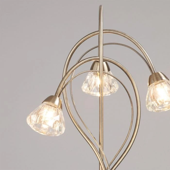 BHS Marianne Floor Lamp Antique Brass - Image 3