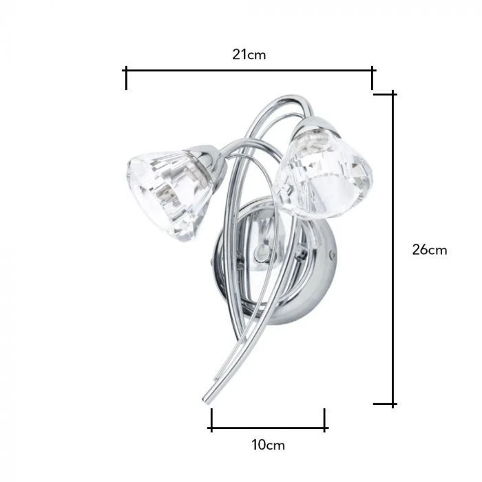 BHS Marianne Wall Light Chrome - Image 4