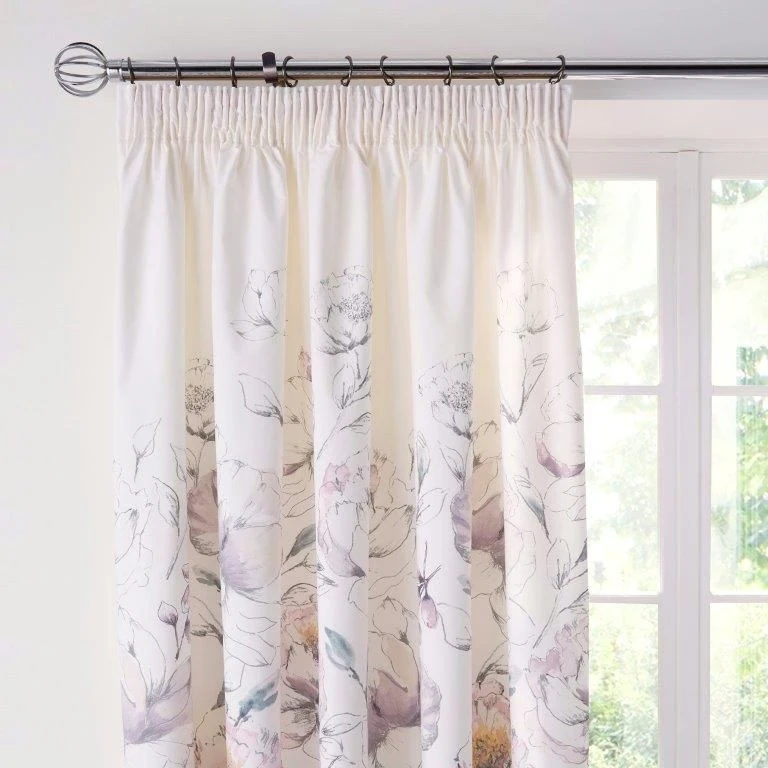 Dream & Drapes Peony Amethyst Curtains 66x72 - Image 2