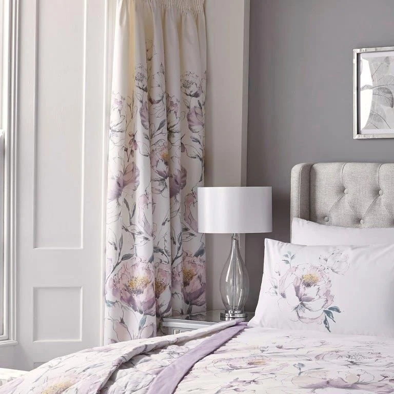 Dream & Drapes Peony Amethyst Curtains 66x72 - Image 4