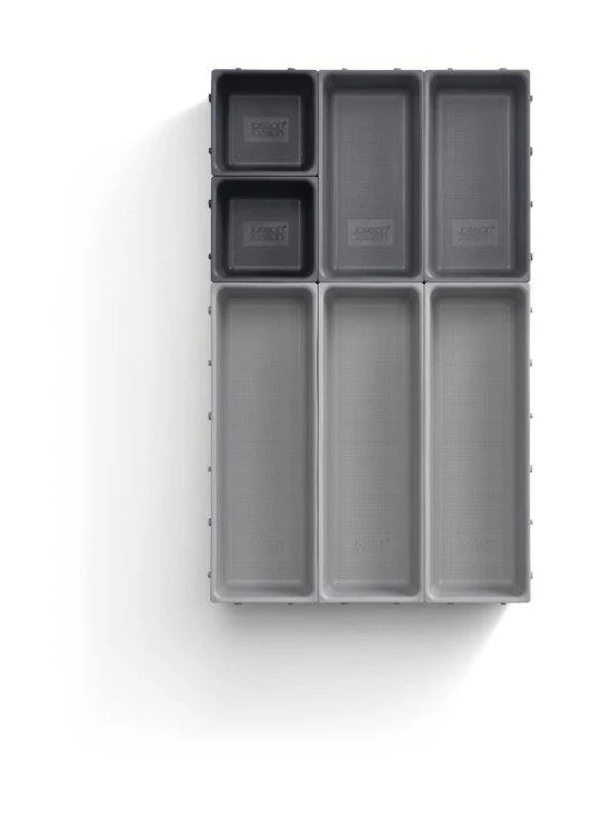 Joseph Joseph Blox 7 Piece Drawer Organiser Set - Grey