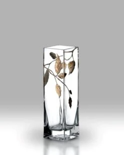 Nobile Gold Leaf Bud Vase 21cm