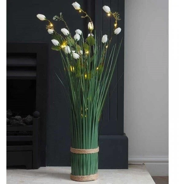 Smart Solar In-Lit Bouquet - Sweetheart Rose 70cm - Image 2