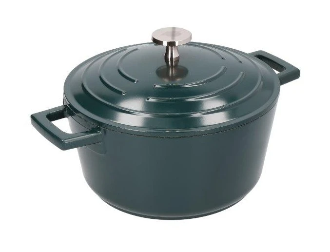 Masterclass Cast Aluminium Casserole Dish 20cm Green