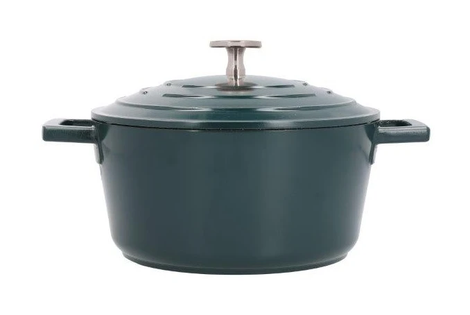 Masterclass Cast Aluminium Casserole Dish 20cm Green - Image 2