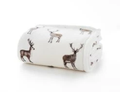 Deyongs Sterling Stag Fleece Throw