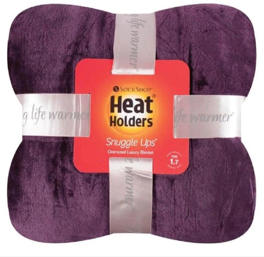 Heat Holder Fleece Blanket/Throw - Mulled Wine - Image 2
