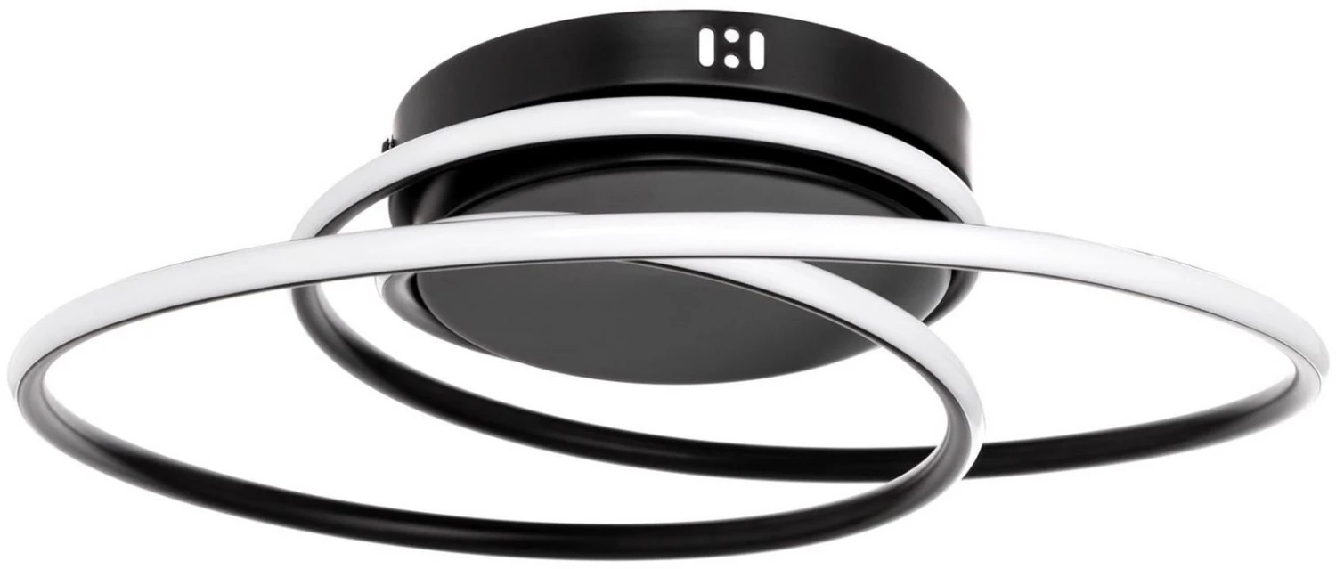 BHS Pei Rings LED Flush Ceiling Light Black