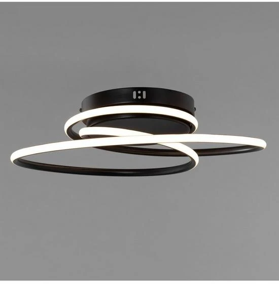 BHS Pei Rings LED Flush Ceiling Light Black - Image 4