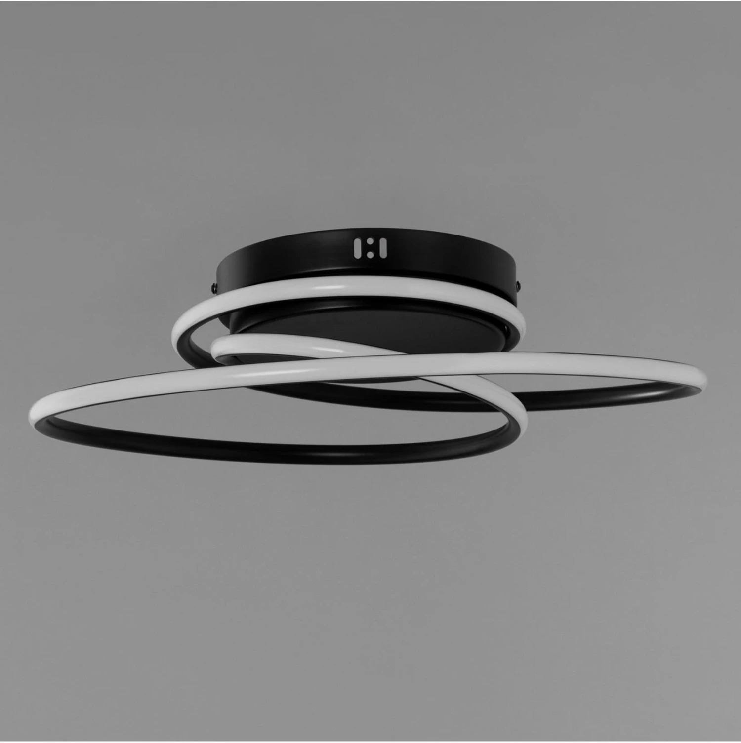BHS Pei Rings LED Flush Ceiling Light Black - Image 2