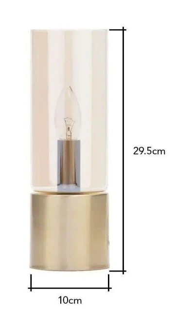 BHS Tilly Touch Table Lamps Lamp Satin Brass - Image 2