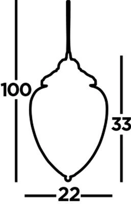 Searchlight Moscow Ceiling Pendant Chrome 7 Clear Rib Glass - Image 2