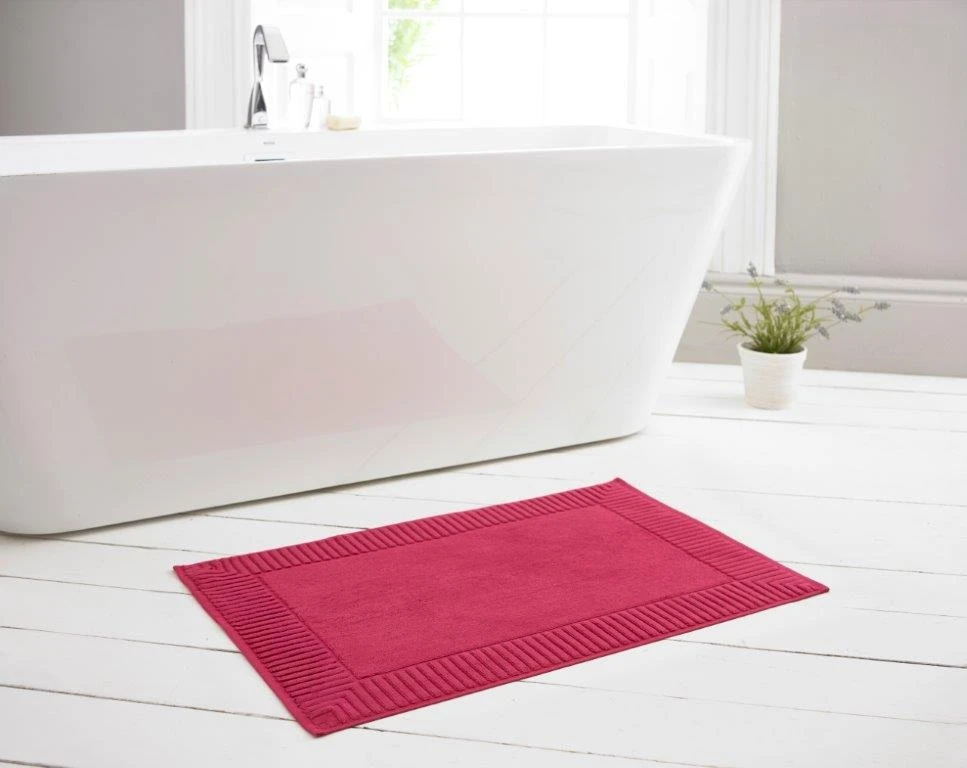 Deyongs Bliss Terry Bath Mat Magenta