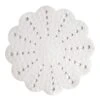 Showerdrape Petal Shower Mat White