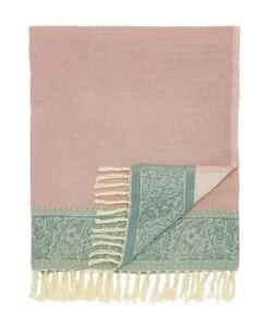 Morris & Co Strawberry Thief Pink Throw