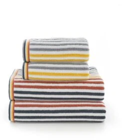 Deyongs Hanover Stripe Towels Mustard