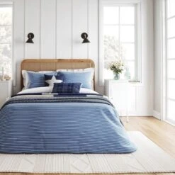 Helena Springfield Breton Stripe Blue Duvet Set
