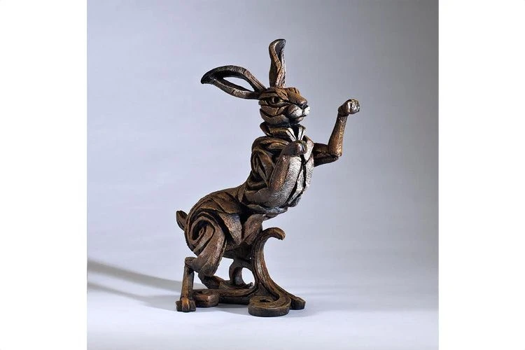 Edge Boxing Hare Sculpture - Image 2